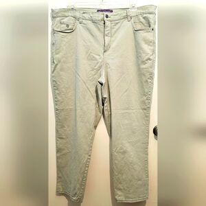 Gloria Vanderbilt - Women's Amanda Jeans - 22W - Mint Green